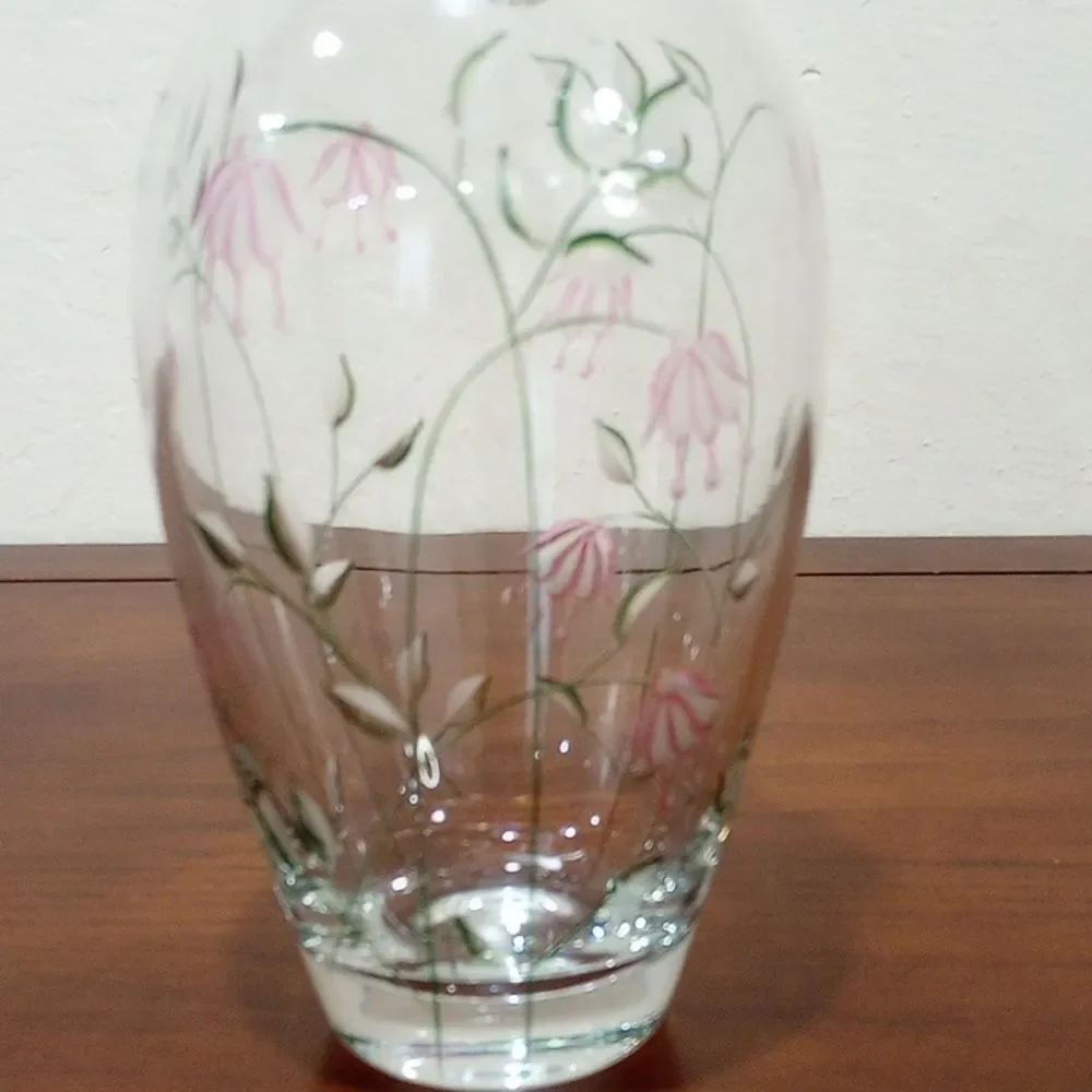Lenox Frosted Bouquet Fuschia Vase, Vintage!